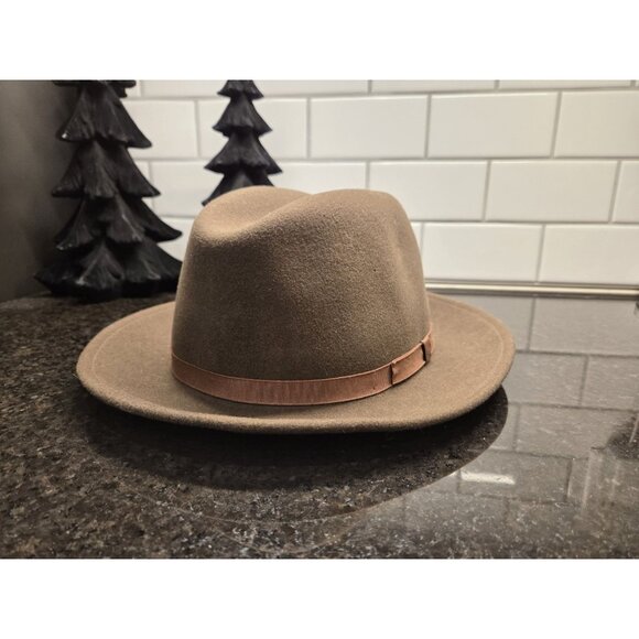 VTG Pendleton 100% Virgin Wool Fedora Hat Sz XL Brown USA AB214-70027 Structured - Picture 6 of 14